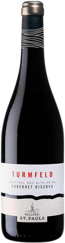 21,95 € Free Shipping | Red wine St. Pauls Turmfeld Reserve D.O.C. Alto Adige Alto Adige Italy Cabernet Sauvignon Bottle 75 cl