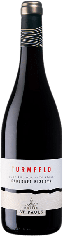 14,95 € Envío gratis | Vino Tinto St. Pauls Turmfeld Reserva D.O.C. Alto Adige Alto Adige Italia Cabernet Sauvignon 75 cl
