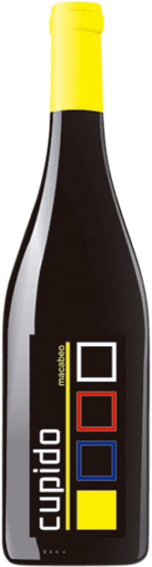 14,95 € Spedizione Gratuita | Vino Bianco La Cepa de Pelayo Cupido Crianza — Invecchiato in Botte D.O. Manchuela Castilla-La Mancha Spagna Macabeo 75 cl