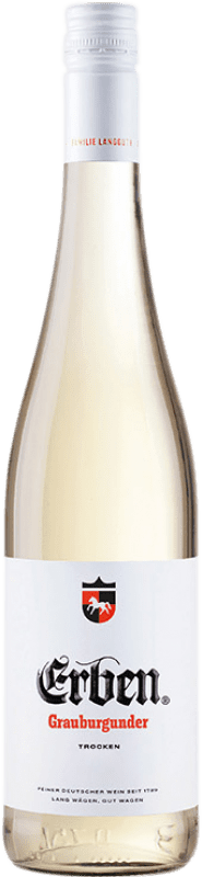 10,95 € Spedizione Gratuita | Vino bianco Langguth Erben Q.b.A. Rheinhessen Rheinhessen Germania Pinot Grigio Bottiglia 75 cl