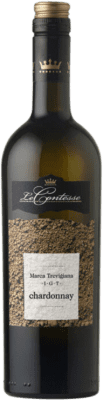 8,95 € Бесплатная доставка | Белое вино Le Contesse I.G.T. Marca Trevigiana Венето Италия Chardonnay бутылка 75 cl