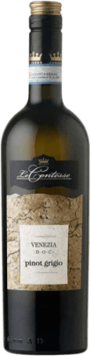 12,95 € Kostenloser Versand | Weißwein Le Contesse I.G.T. Venezia Italien Pinot Grau Flasche 75 cl