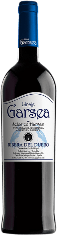 10,95 € Бесплатная доставка | Красное вино Linaje Garsea Vendimia Seleccionada D.O. Ribera del Duero Кастилия-Леон Испания Tempranillo бутылка 75 cl