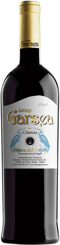 17,95 € 免费送货 | 红葡萄酒 Linaje Garsea Crianza — 陈酿 D.O. Ribera del Duero 卡斯蒂利亚莱昂 西班牙 Tempranillo — 丹魄 大瓶 — Magnum 1,5 L