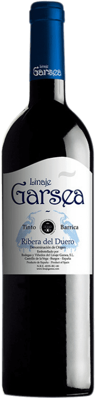 8,95 € Free Shipping | Red wine Linaje Garsea Tinto Oak D.O. Ribera del Duero Castilla y León Spain Tempranillo Bottle 75 cl