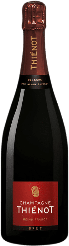 54,95 € 免费送货 | 白起泡酒 Thiénot 香槟 A.O.C. Champagne 香槟酒 法国 Pinot Black, Chardonnay, Pinot Meunier 瓶子 75 cl