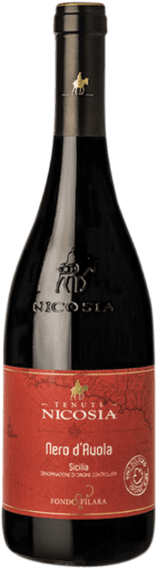 10,95 € Free Shipping | Red wine Nicosia Fondo Filara D.O.C. Sicilia Sicily Italy Nero d'Avola Bottle 75 cl