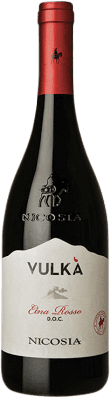 15,95 € Envío gratis | Vino Tinto Nicosia Vulká D.O.C. Etna Sicilia Italia Nerello Botella 75 cl
