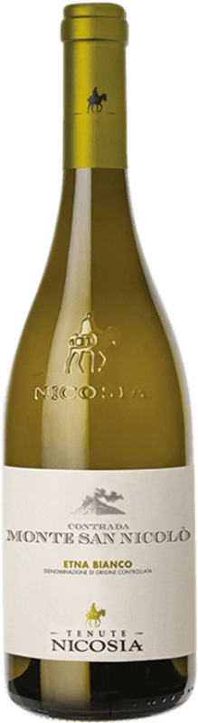 18,95 € Envio grátis | Vinho Branco Nicosia Monte San Nicolò D.O.C. Etna Sicília Itália Carricante, Minella Bio — Ecológico Garrafa 75 cl