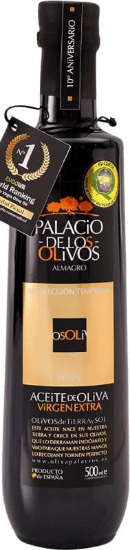 13,95 € Free Shipping | Olive Oil Olivapalacios Palacio de los Olivos EVOO Extra Virgin Spain Picual Eco — Organic Medium Bottle 50 cl