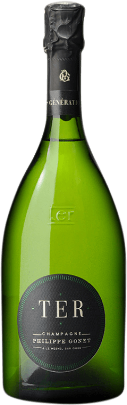 81,95 € Envio grátis | Espumante branco Philippe Gonet Ter Noir A.O.C. Champagne Champagne França Pinot Preto, Chardonnay, Pinot Meunier Garrafa 75 cl