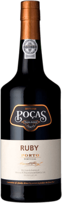 12,95 € Free Shipping | Fortified wine Poças Júnior Ruby I.G. Porto Porto Portugal Touriga Franca, Touriga Nacional, Tinta Roriz, Tinta Cão, Tinta Barroca Bottle 75 cl