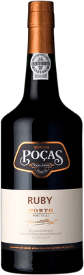 12,95 € 免费送货 | 强化酒 Poças Júnior Ruby I.G. Porto 波尔图 葡萄牙 Touriga Franca, Touriga Nacional, Tinta Roriz, Tinta Cão, Tinta Barroca 瓶子 75 cl