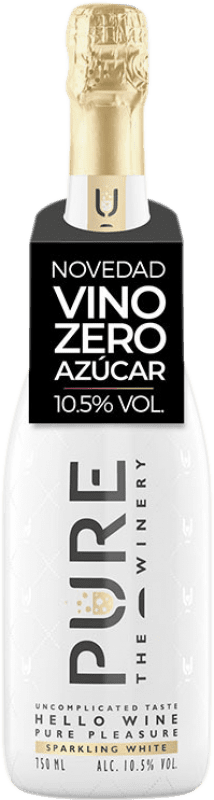 15,95 € Envío gratis | Espumoso blanco Pure Blanco D.O.C. Piedmont Piemonte Italia Chardonnay, Pinot Meunier Botella 75 cl