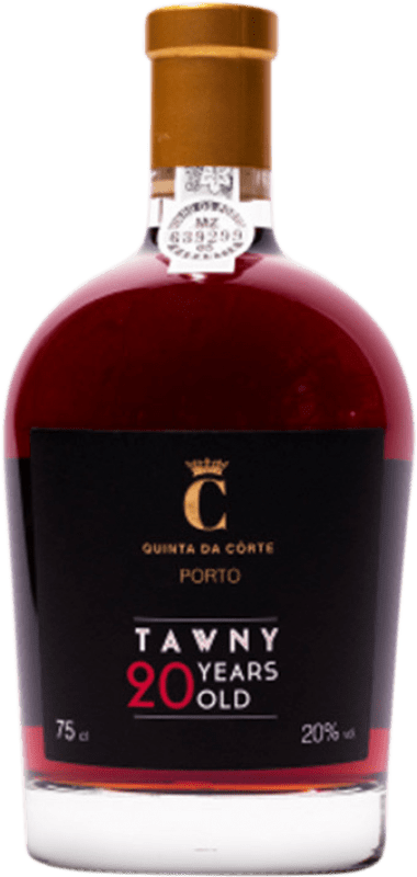 59,95 € Free Shipping | Fortified wine Quinta da Côrte Tawny I.G. Porto Porto Portugal Tinta Roriz, Tinta Amarela, Rufete, Tinta Barroca 20 Years Bottle 75 cl