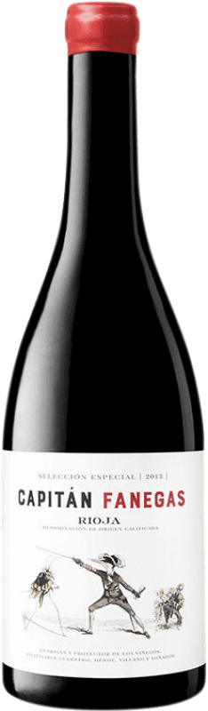 39,95 € Envio grátis | Vinho tinto Ruiz-Clavijo Capitán Fanegas Selección Especial Reserva D.O.Ca. Rioja La Rioja Espanha Tempranillo, Graciano Garrafa 75 cl