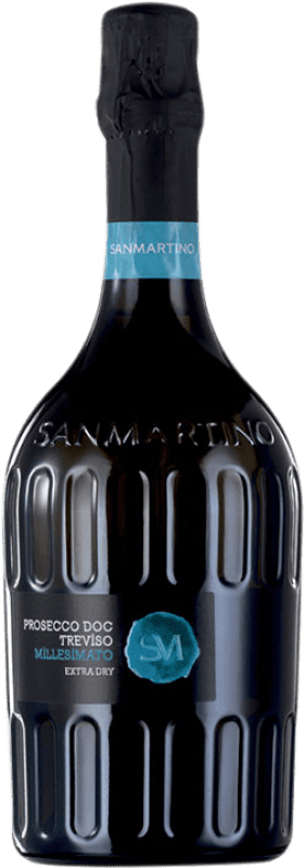8,95 € Kostenloser Versand | Weißer Sekt San Martino Millesimato D.O.C. Prosecco Italien Glera Flasche 75 cl