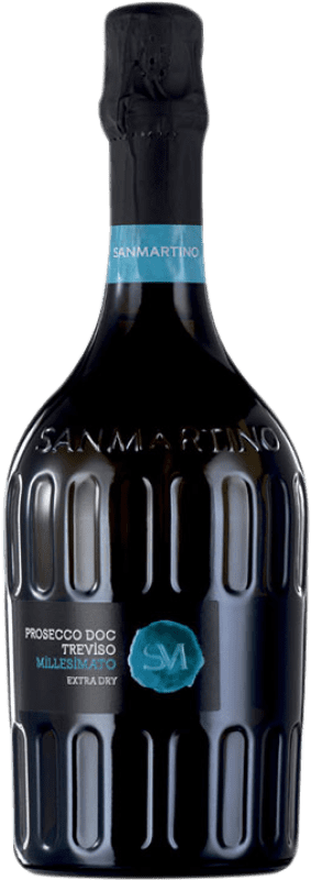 9,95 € 免费送货 | 白起泡酒 San Martino Millesimato 额外的干燥 D.O.C. Prosecco 意大利 Glera 瓶子 75 cl