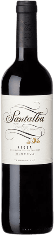 15,95 € Бесплатная доставка | Красное вино Santalba Резерв D.O.Ca. Rioja Ла-Риоха Испания Tempranillo бутылка 75 cl