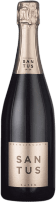 29,95 € Envio grátis | Espumante branco Santus Satèn D.O.C.G. Franciacorta Lombardia Itália Chardonnay Garrafa 75 cl