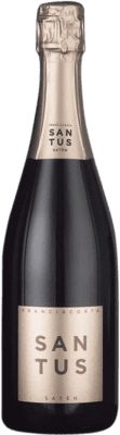 41,95 € Envio grátis | Espumante branco Santus Satèn D.O.C.G. Franciacorta Lombardia Itália Chardonnay Garrafa 75 cl