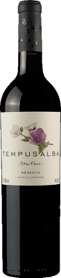 21,95 € Бесплатная доставка | Красное вино Tempus Alba Резерв I.G. Mendoza Мендоса Аргентина Malbec бутылка 75 cl