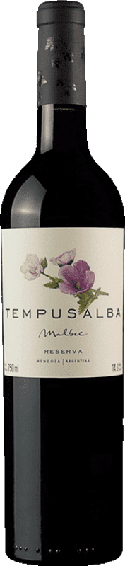 22,95 € Spedizione Gratuita | Vino Rosso Tempus Alba Riserva I.G. Mendoza Mendoza Argentina Malbec 75 cl