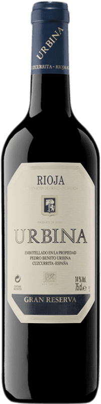 46,95 € Spedizione Gratuita | Vino Rosso Urbina Speciale Gran Riserva D.O.Ca. Rioja La Rioja Spagna Tempranillo 75 cl