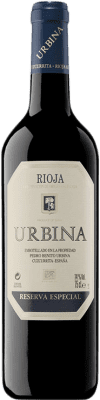 29,95 € Spedizione Gratuita | Vino rosso Urbina Especial Riserva D.O.Ca. Rioja La Rioja Spagna Tempranillo Bottiglia 75 cl