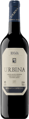 23,95 € Envío gratis | Vino tinto Urbina Especial Reserva D.O.Ca. Rioja La Rioja España Tempranillo Botella 75 cl