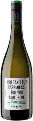 10,95 € 送料無料 | 白ワイン Emil Bauer Happy Q.b.A. Pfälz Rheinhessen ドイツ Pinot White ボトル 75 cl
