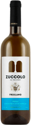 7,95 € Envio grátis | Vinho Branco Zuccolo D.O.C. Friuli Friuli-Venezia Giulia Itália Friulano 75 cl