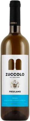 7,95 € Kostenloser Versand | Weißwein Zuccolo D.O.C. Friuli Friaul-Julisch Venetien Italien Friulano Flasche 75 cl