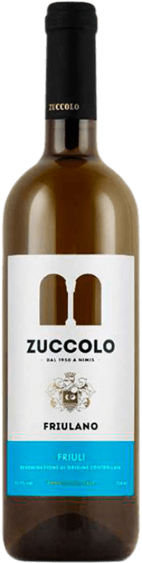 7,95 € Envio grátis | Vinho branco Zuccolo D.O.C. Friuli Friuli-Venezia Giulia Itália Friulano Garrafa 75 cl