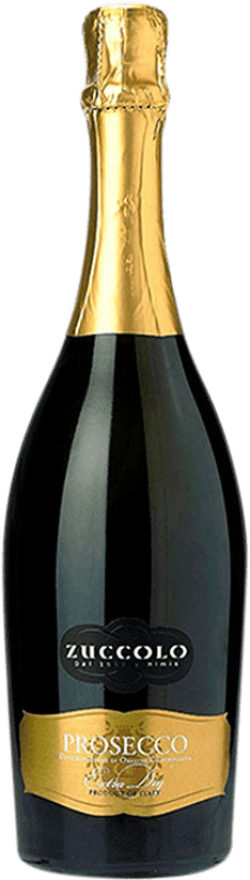 10,95 € Envio grátis | Espumante branco Zuccolo Extra Seco D.O.C. Prosecco Itália Glera Garrafa 75 cl