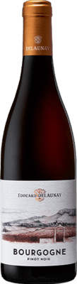 29,95 € 免费送货 | 红酒 Edouard Delaunay A.O.C. Bourgogne 勃艮第 法国 Pinot Black 瓶子 75 cl