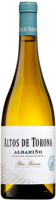 17,95 € Envio grátis | Vinho branco Altos de Torona D.O. Rías Baixas Galiza Espanha Albariño Garrafa 75 cl