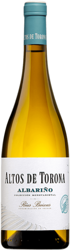 11,95 € Kostenloser Versand | Weißwein Altos de Torona D.O. Rías Baixas Galizien Spanien Albariño Flasche 75 cl