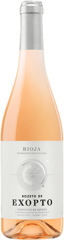 8,95 € Kostenloser Versand | Rosé-Wein Exopto Bozeto Rosado D.O.Ca. Rioja La Rioja Spanien Tempranillo, Grenache Flasche 75 cl