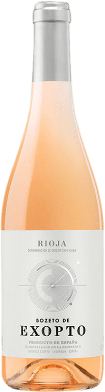 12,95 € Envio grátis | Vinho Rosé Exopto Bozeto D.O.Ca. Rioja La Rioja Espanha Tempranillo, Garnacha — Grenache Garrafa 75 cl