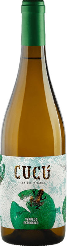 13,95 € Envío gratis | Vino Blanco Barco del Corneta Cucú Cantaba la Rana Crianza I.G.P. Vino de la Tierra de Castilla y León Castilla y León España Verdejo Eco — Ecológico 75 cl
