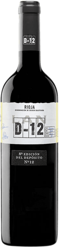 12,95 € 免费送货 | 红酒 Lan D-12 D.O.Ca. Rioja 巴斯克地区 西班牙 Tempranillo 瓶子 75 cl