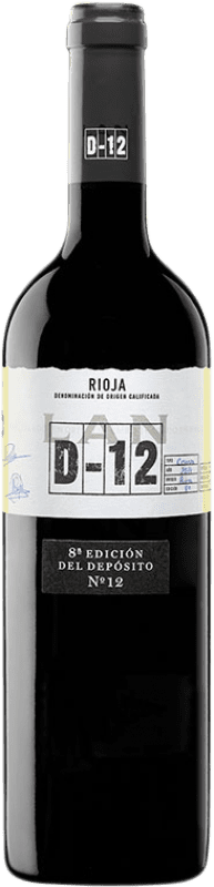13,95 € Kostenloser Versand | Rotwein Lan D12 D.O.Ca. Rioja Baskenland Spanien Tempranillo Flasche 75 cl