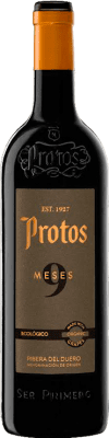 19,95 € Envío gratis | Vino tinto Protos 9 Meses Ecológico D.O. Ribera del Duero Castilla y León España Tempranillo Botella 75 cl