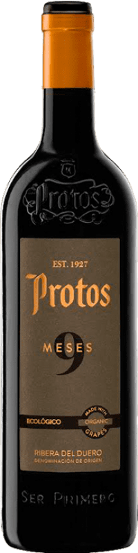14,95 € Envoi gratuit | Vin Rouge Protos 9 Meses D.O. Ribera del Duero Castille et Leon Espagne Tempranillo Eco — Biologique 75 cl
