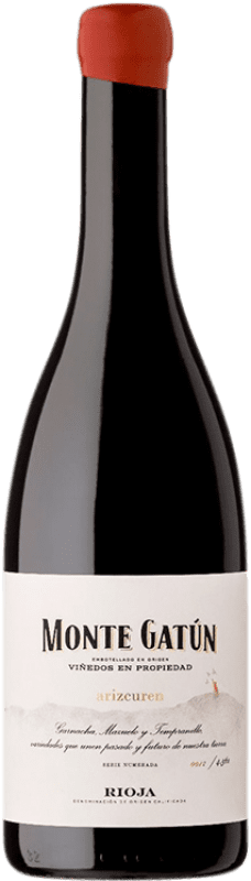 25,95 € 免费送货 | 红酒 Arizcuren Monte Gatún D.O.Ca. Rioja 拉里奥哈 西班牙 Tempranillo, Grenache, Mazuelo 瓶子 75 cl