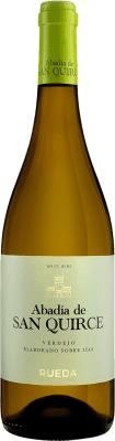 17,95 € Spedizione Gratuita | Vino bianco Bodegas Imperiales Abadía de San Quirce D.O. Rueda Castilla y León Spagna Verdejo Bottiglia 75 cl