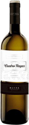 9,95 € Envoi gratuit | Vin blanc Cuatro Rayas Vendimia Nocturna D.O. Rueda Castille et Leon Espagne Sauvignon Blanc Bouteille 75 cl