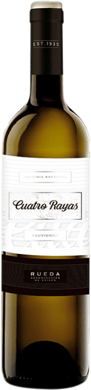 47,95 € Spedizione Gratuita | Vino bianco Cuatro Rayas Vendimia Nocturna D.O. Rueda Castilla y León Spagna Sauvignon Bianca Bottiglia 75 cl