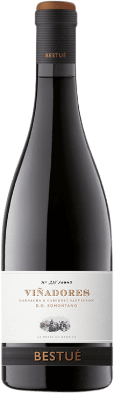 36,95 € Free Shipping | Red wine Otto Bestué Viñadores Aged D.O. Somontano Aragon Spain Grenache, Cabernet Sauvignon Bottle 75 cl